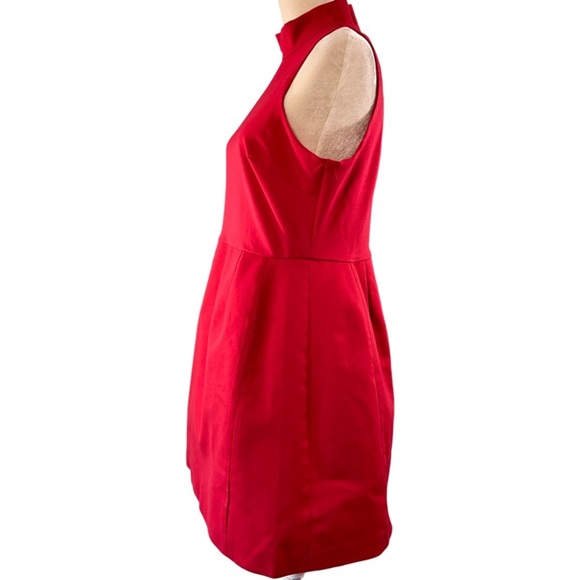 Anthropologie Hutch Cut Out Flare Mini Dress Size L Red - Picture 8 of 10
